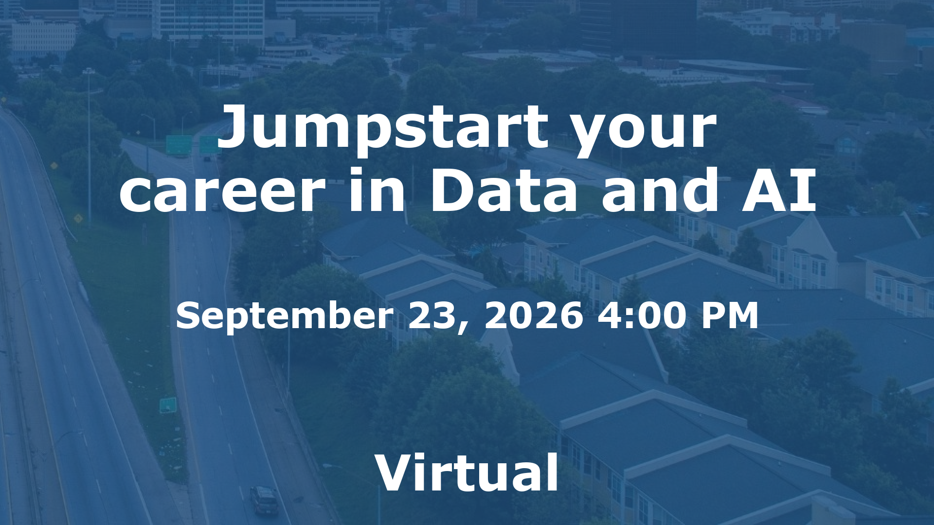 Jumpstart your career in Data and AI event image